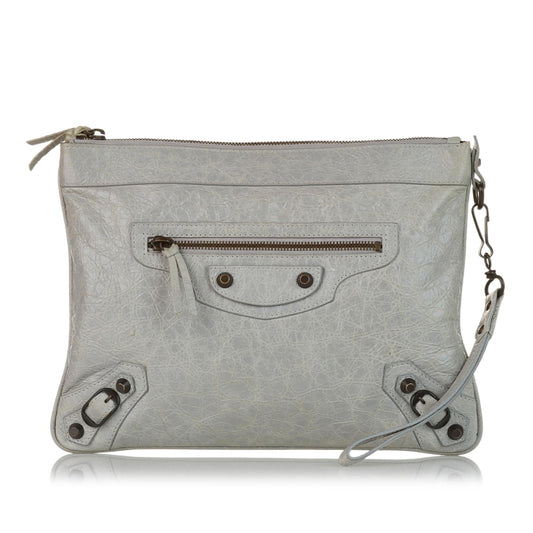Luxury Balenciaga Trending 2026 Motocross Lambskin Leather Clutch Bag (SHG-37473)