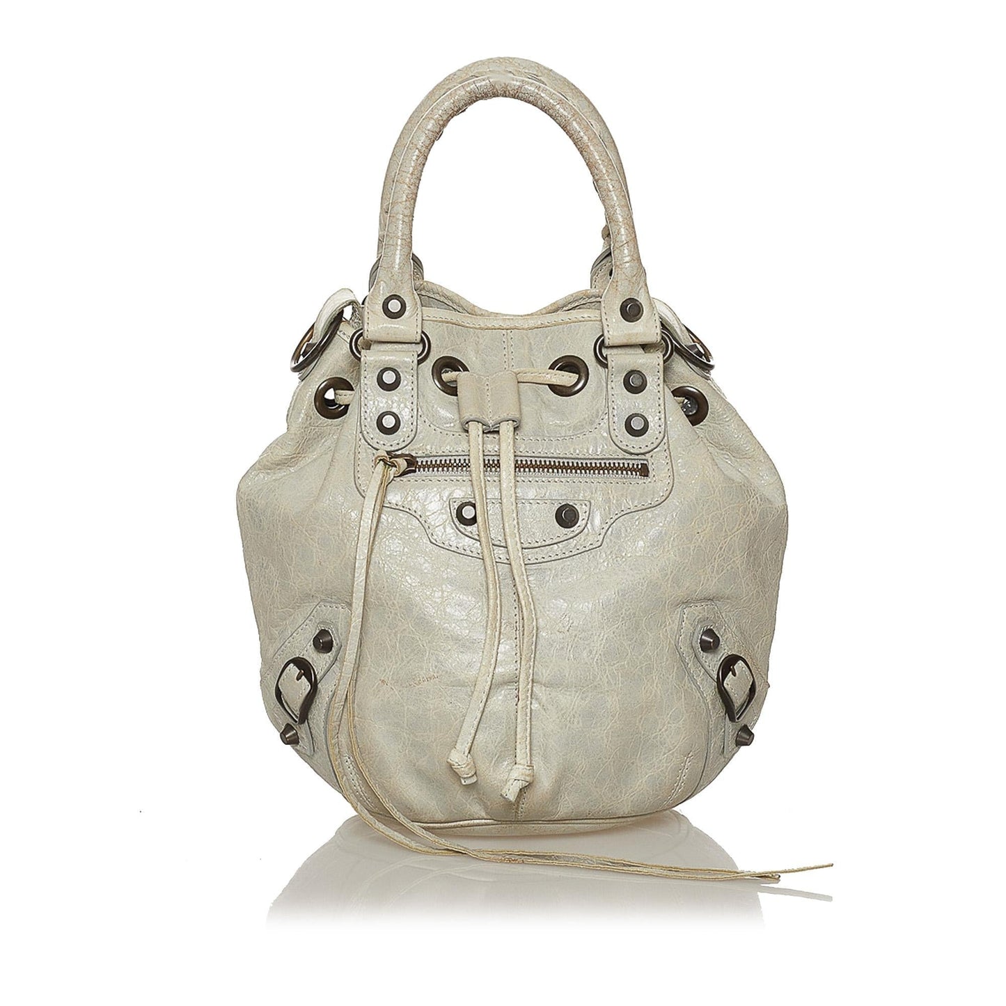 Luxury Balenciaga Trending 2026 Motocross Pom Pom Leather Satchel (SHG-28569)