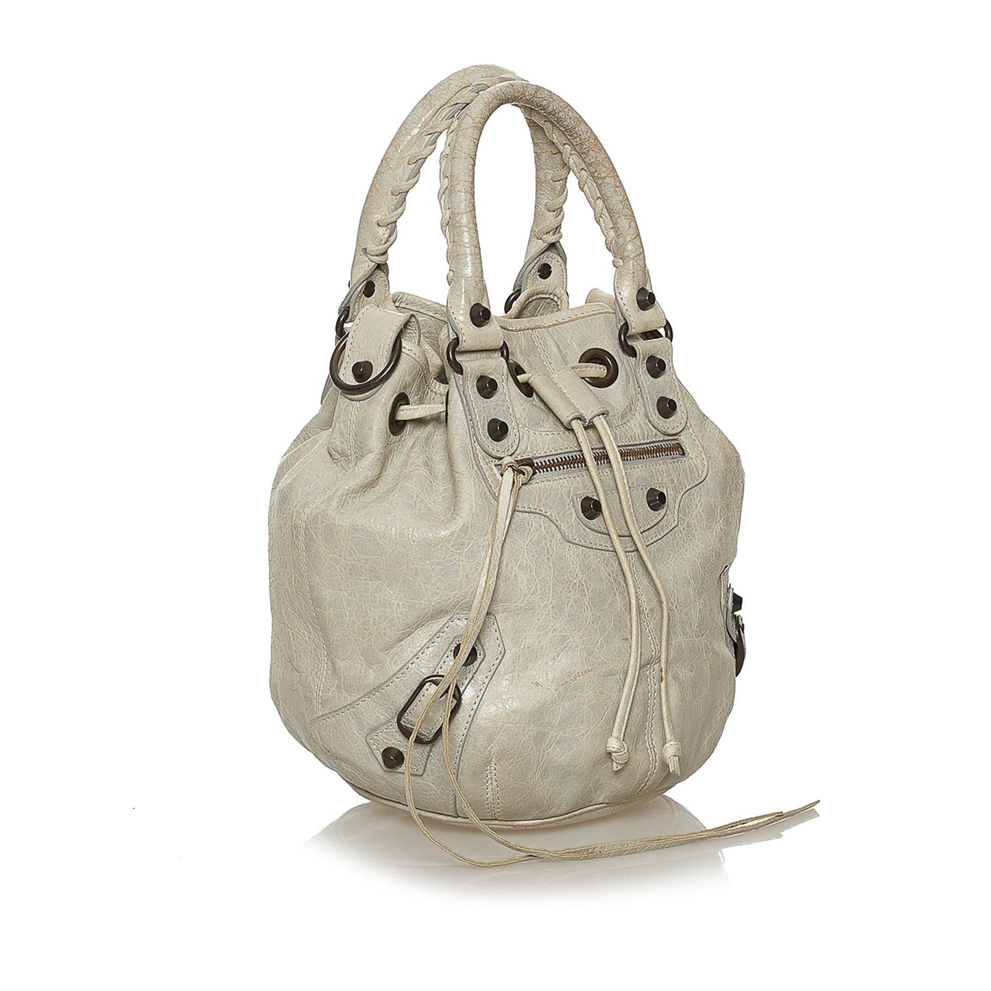 Luxury Balenciaga Trending 2026 Motocross Pom Pom Leather Satchel (SHG-28569)