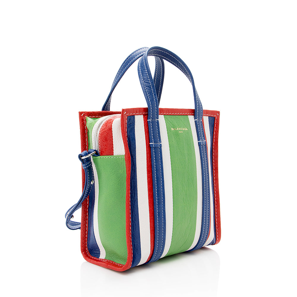 Luxury Balenciaga Trending 2026 Multicolor Agneau Bazar XS Shopper Tote (SHF-17807)
