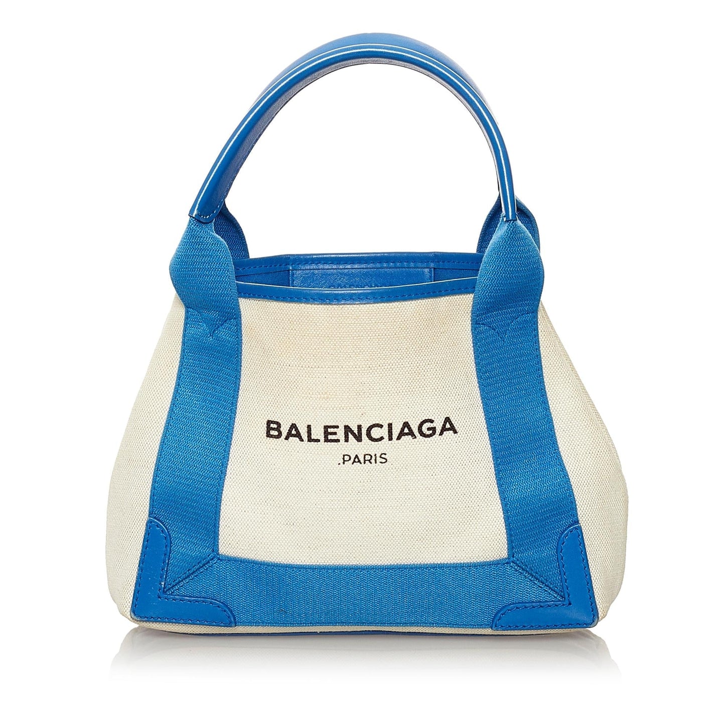 Luxury Balenciaga Trending 2026 Navy Cabas XS Canvas Satchel (SHG-37718)
