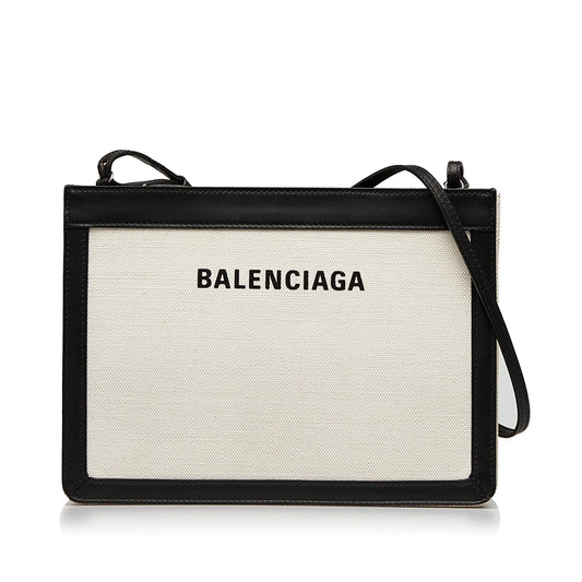Luxury Balenciaga Trending 2026 Navy Pochette M Crossbody (SHG-vvllwg)