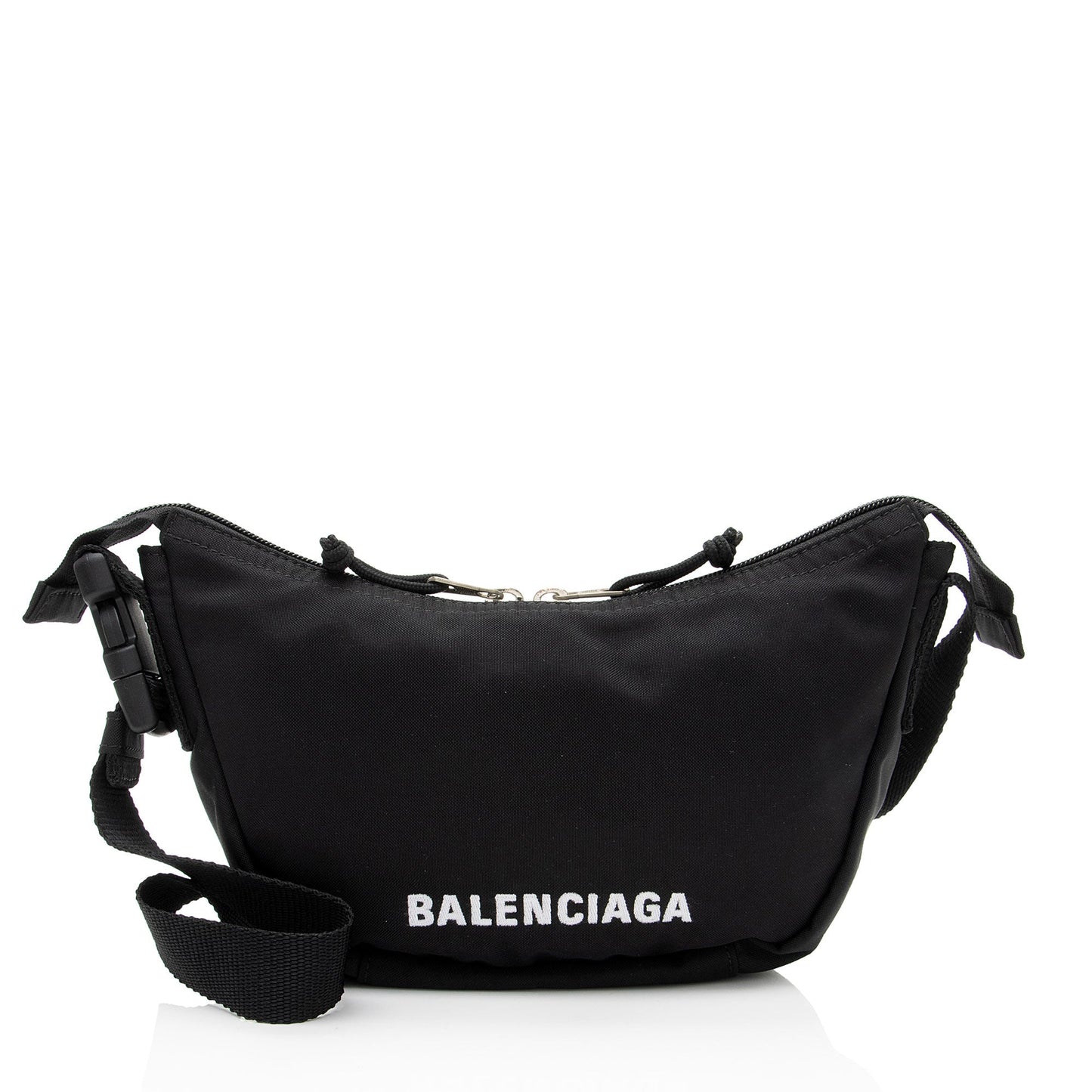 Luxury Balenciaga Trending 2026 Recycled Nylon Logo Wheel Shoulder Bag (SHF-YKqW3c)