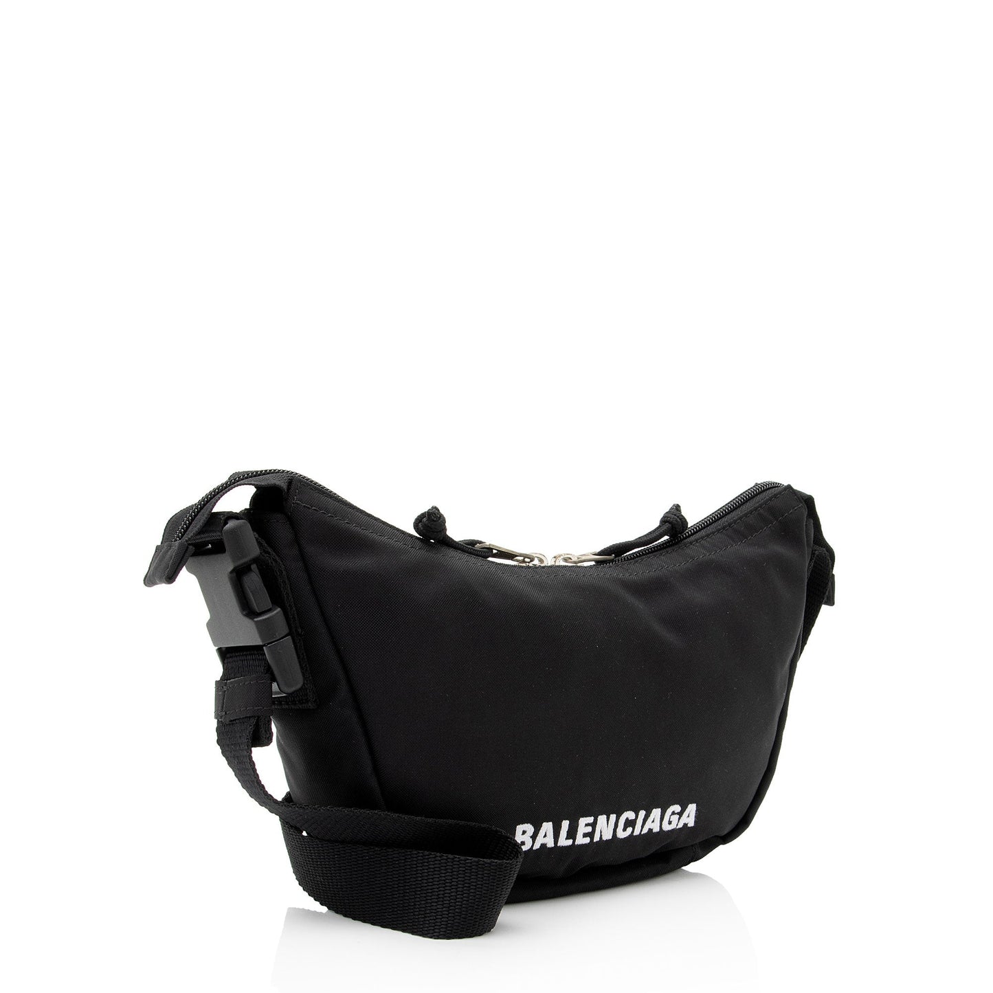 Luxury Balenciaga Trending 2026 Recycled Nylon Logo Wheel Shoulder Bag (SHF-YKqW3c)