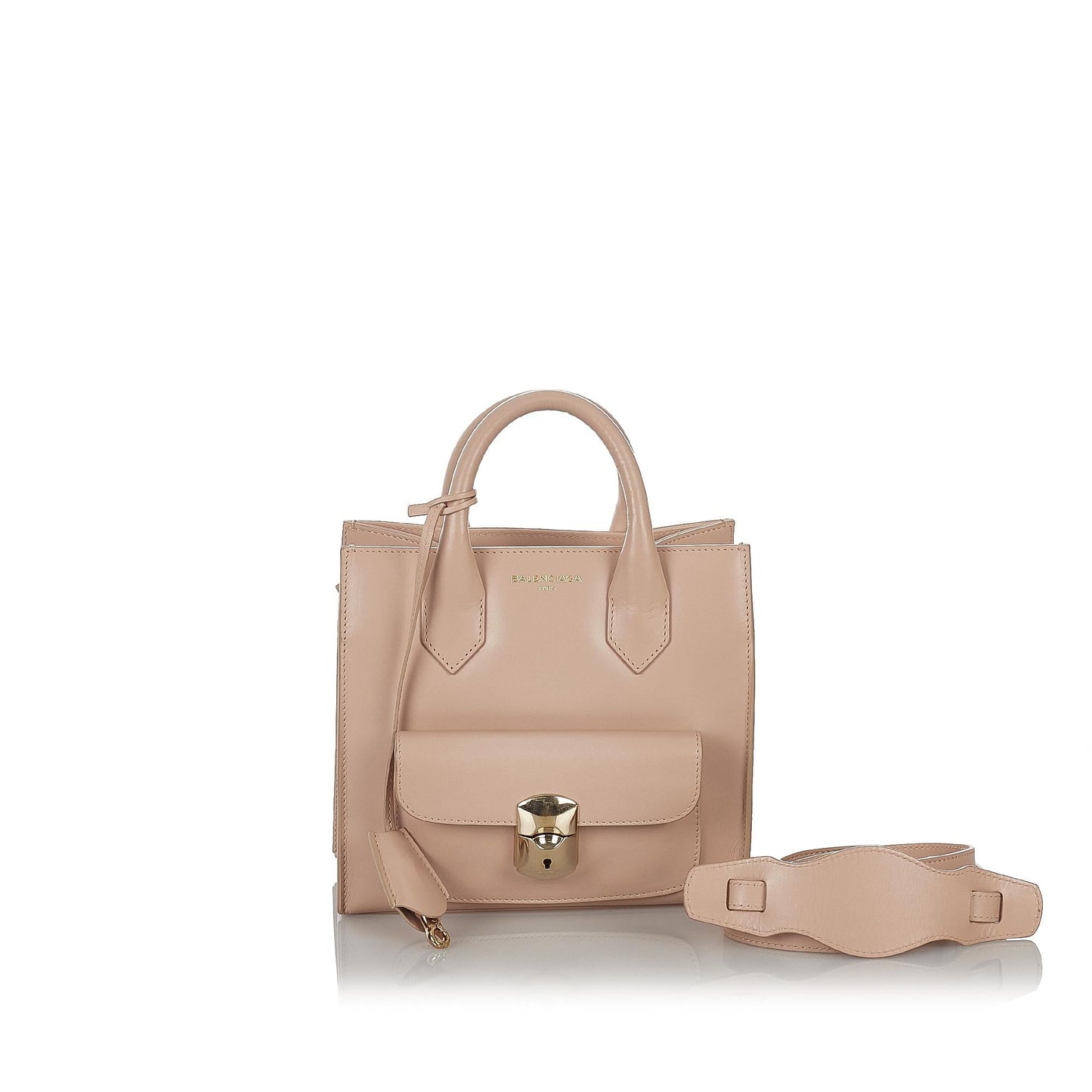 Luxury Balenciaga Trending 2026 Padlock All Afternoon Leather Satchel (SHG-26768)