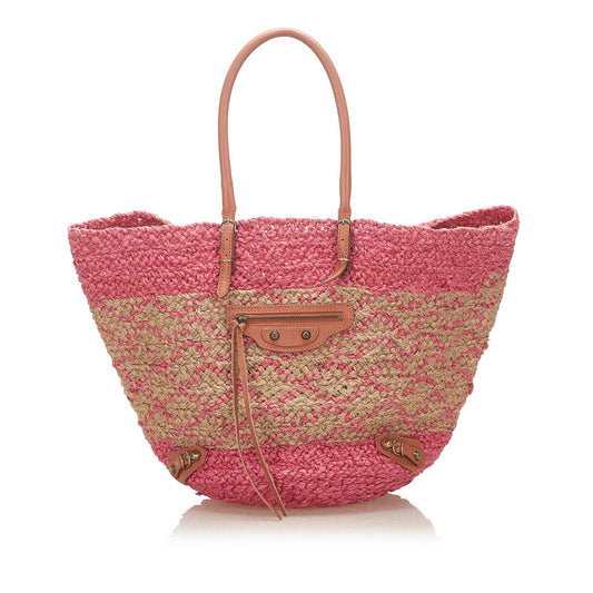 Luxury Balenciaga Trending 2026 Panier Raffia Tote Bag (SHG-18408)