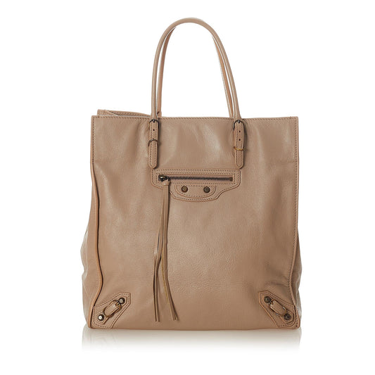Luxury Balenciaga Trending 2026 Papier A5 Leather Tote Bag (SHG-24079)