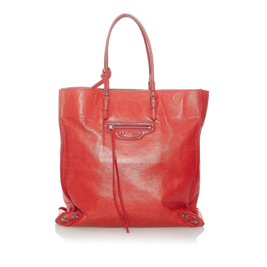 Luxury Balenciaga Trending 2026 Papier A5 Leather Tote Bag (SHG-31091)