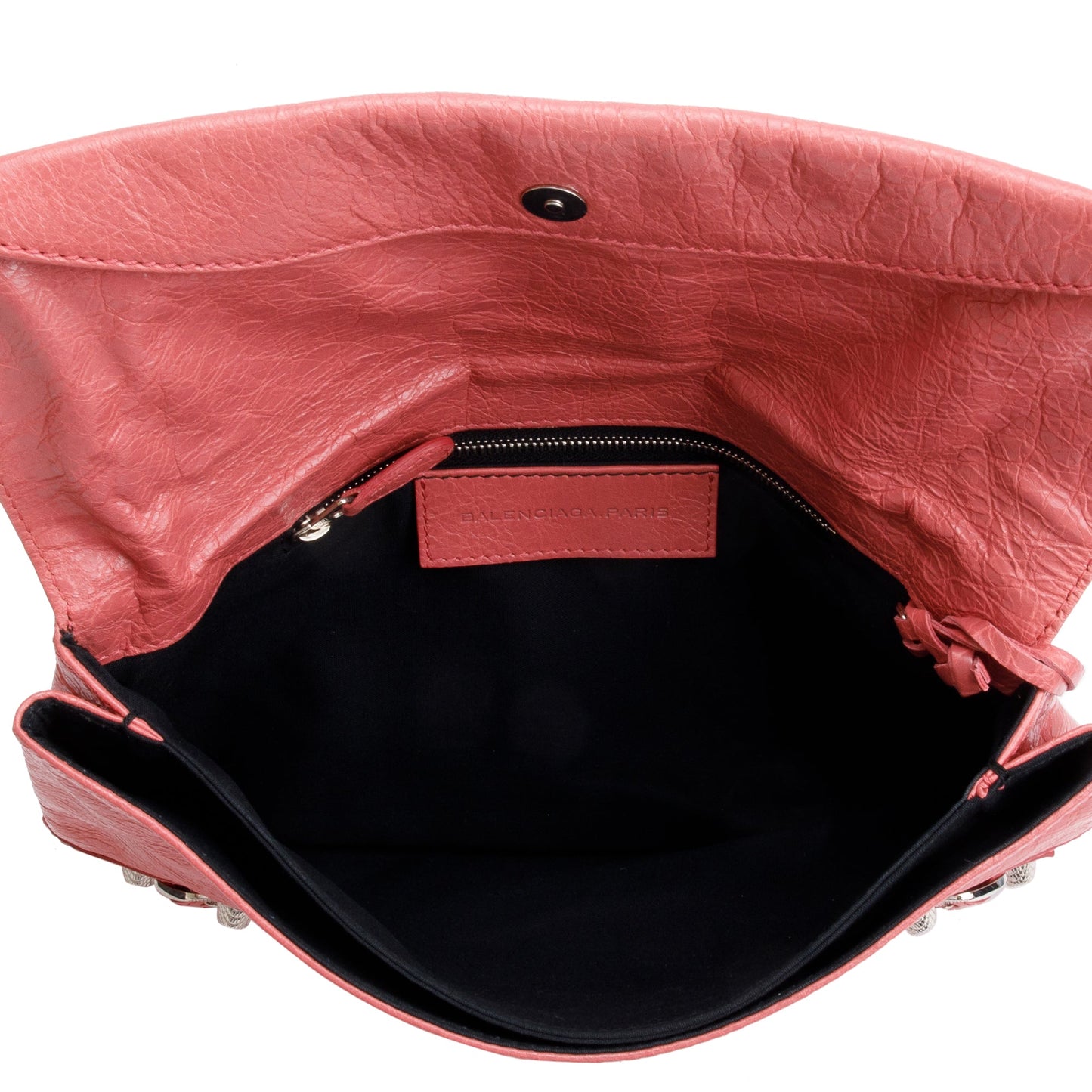 Balenciaga Pink Agneau Motocross Giant 21 Envelope Clutch