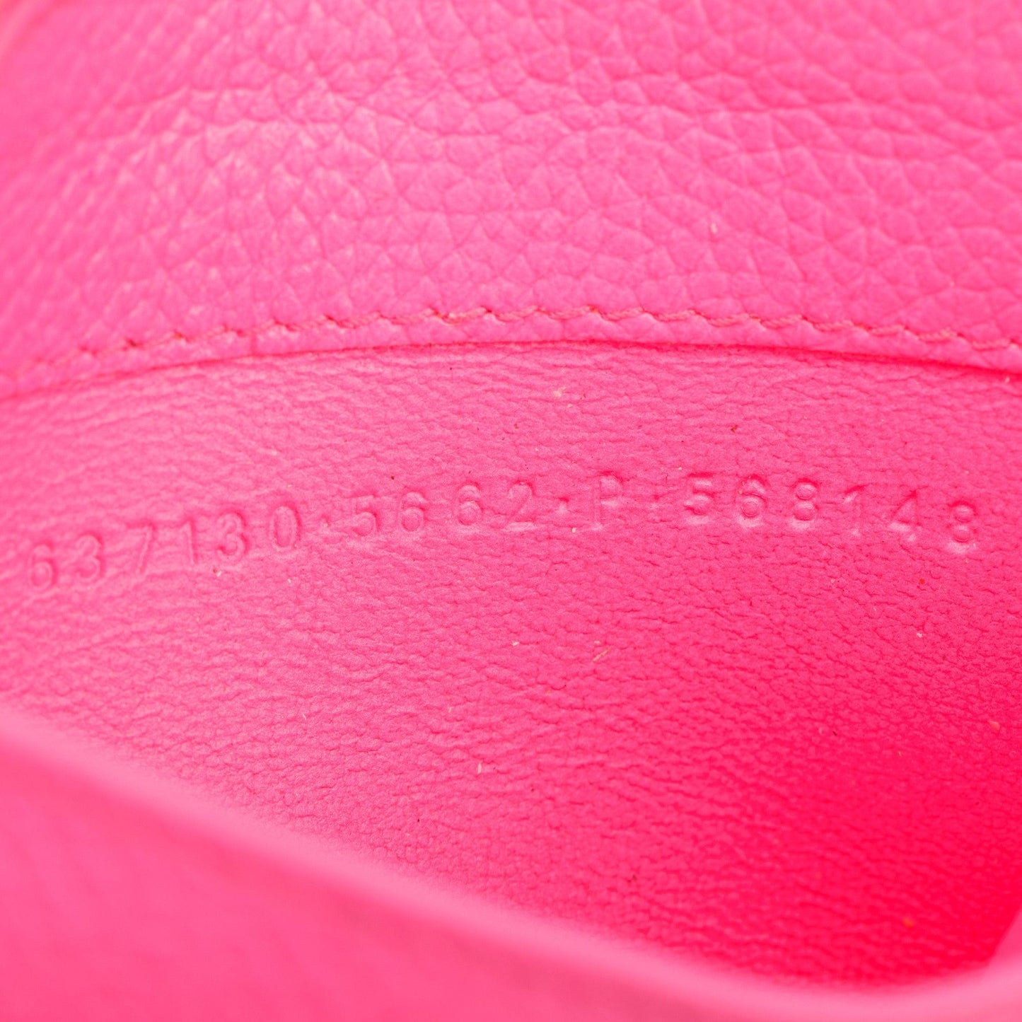 Balenciaga Pink Calfskin Leather Large Long Coin and Card Holder
