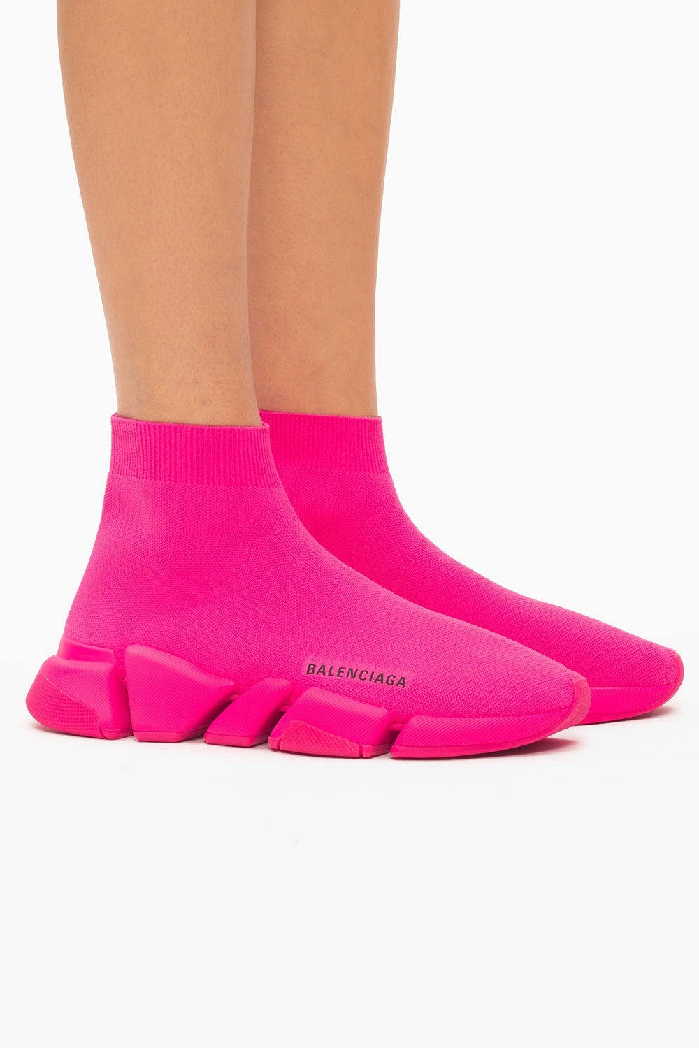 BALENCIAGA PINK SPEED 2.0 LT SOCK SNEAKERS