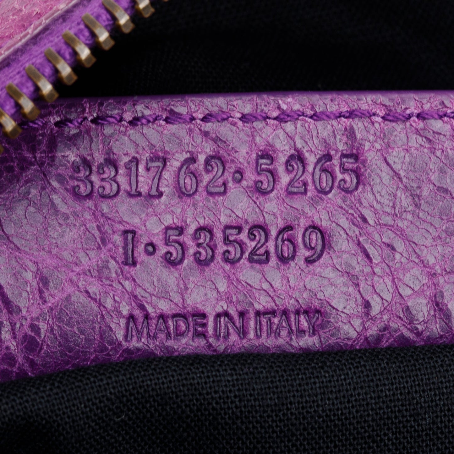 Balenciaga Purple Leather Polly Boston Bag