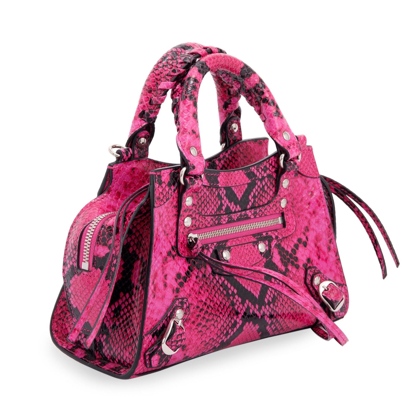 Balenciaga Python Embossed Neo Classic Mini City Bag