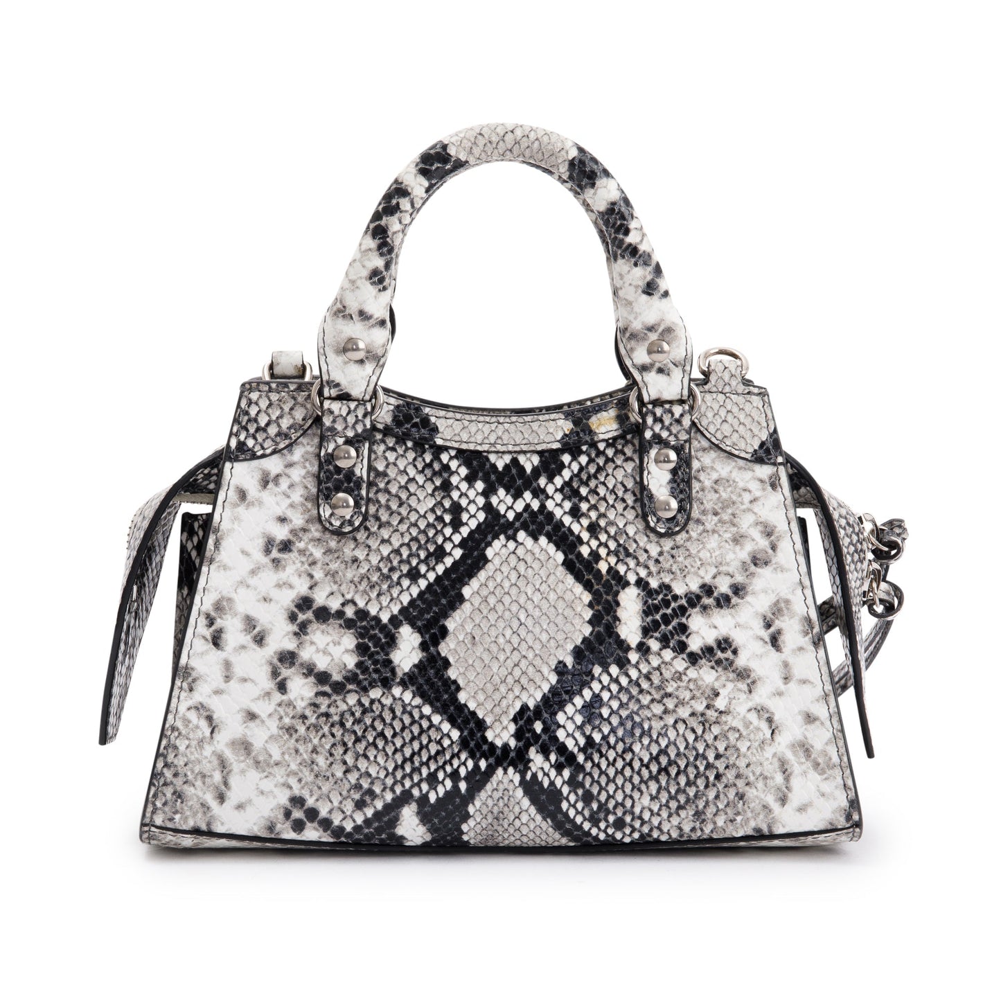 Balenciaga Python Embossed Neo Classic Mini City Bag