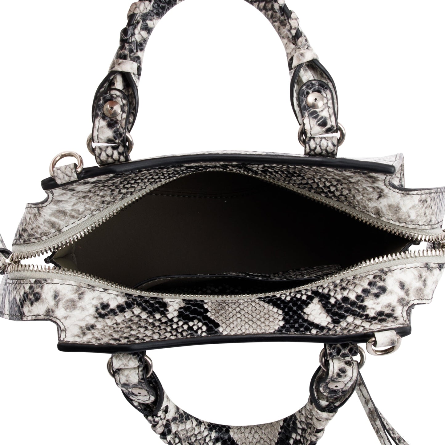 Balenciaga Python Embossed Neo Classic Mini City Bag