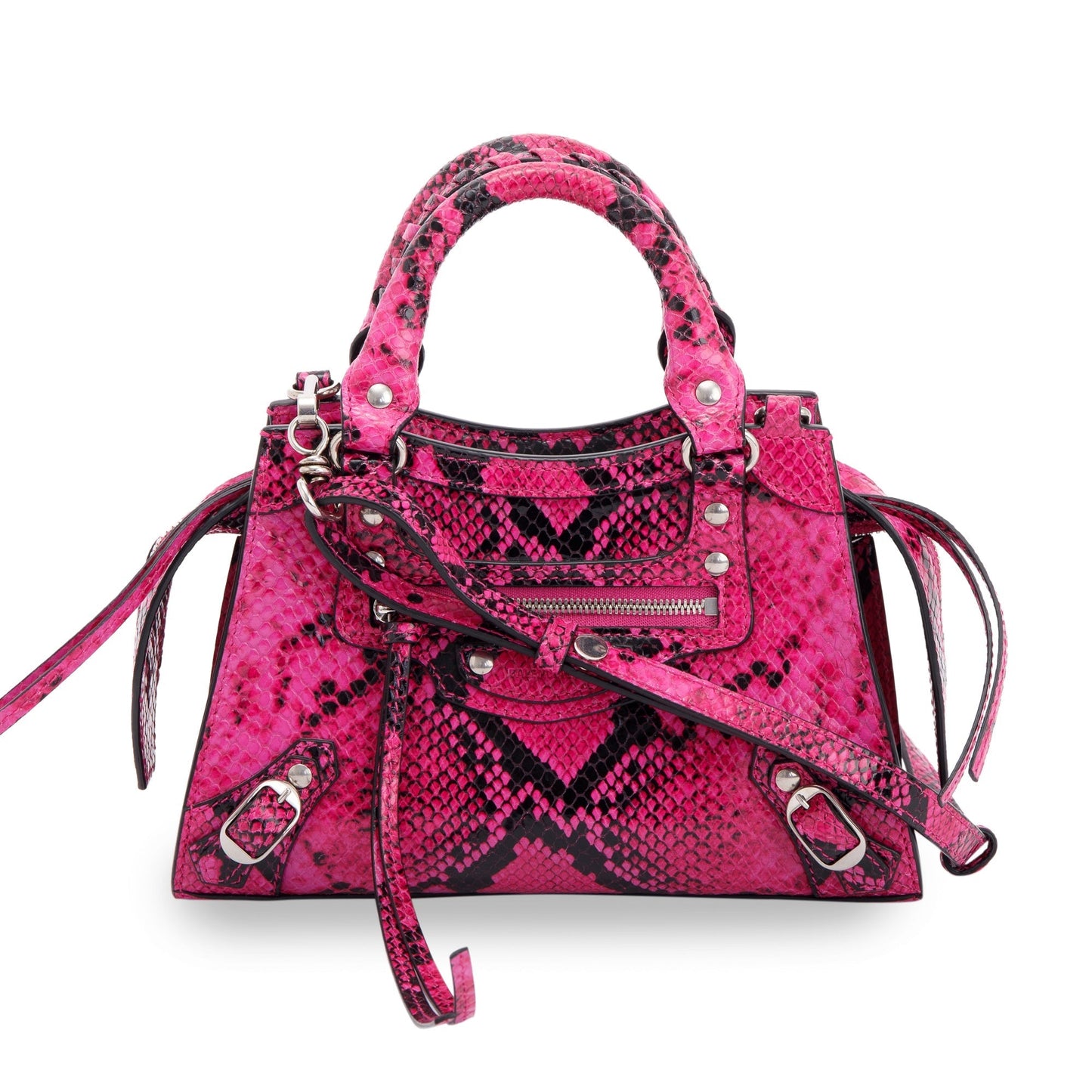 Balenciaga Python Embossed Neo Classic Mini City Bag