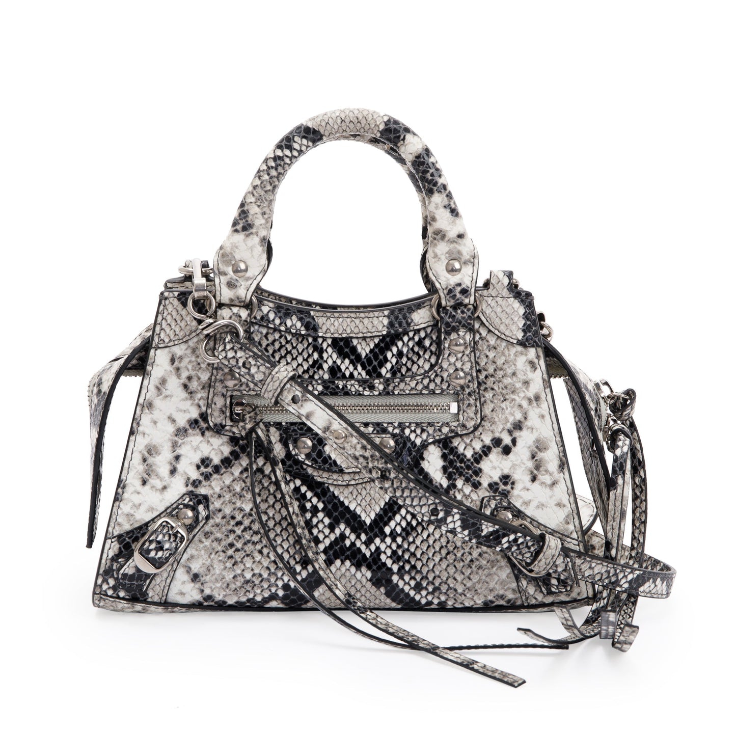 Balenciaga Python Embossed Neo Classic Mini City Bag
