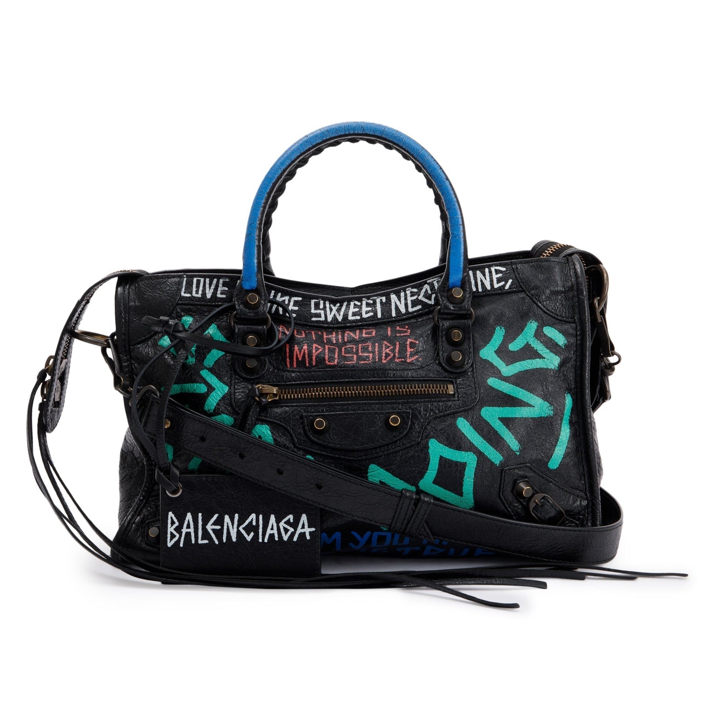 Balenciaga Small Graffiti Classic City Bag