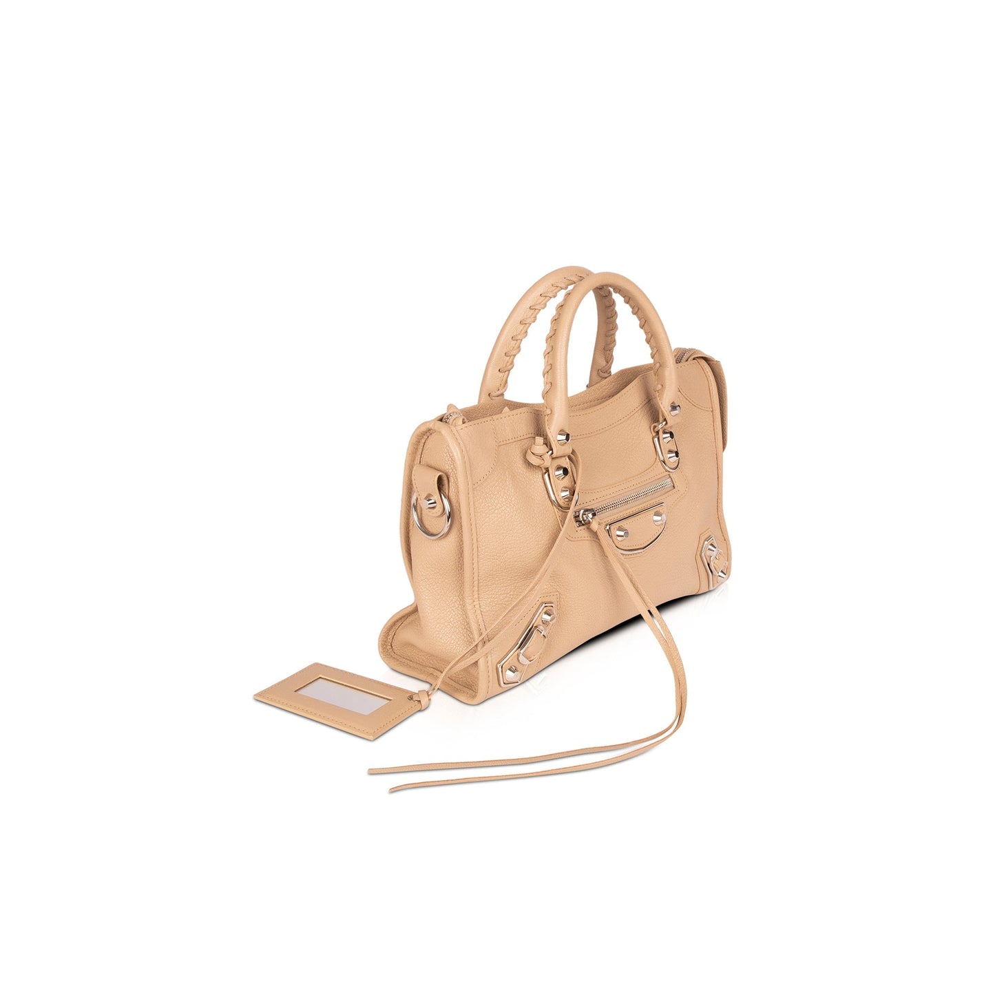 Balenciaga Small Motocross Classic Metallic Edge City Bag