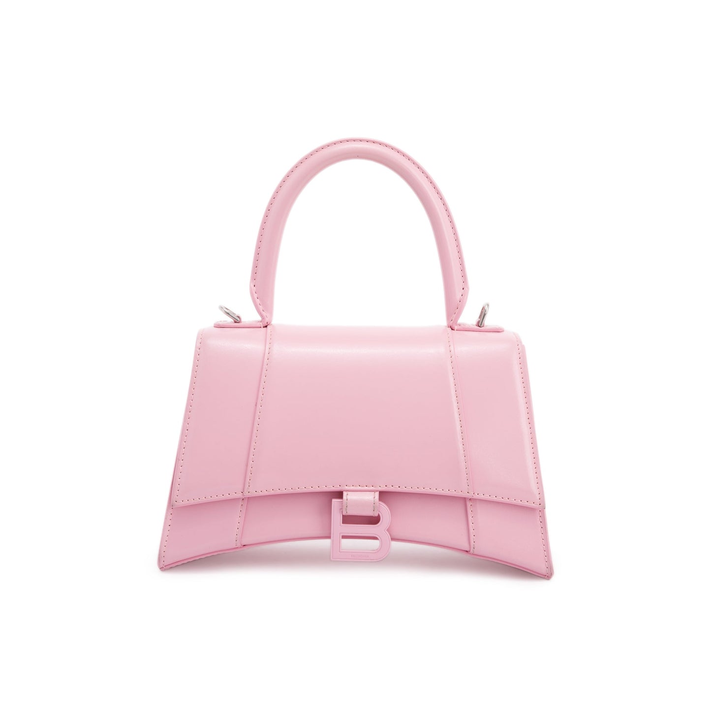 Balenciaga Small Pink Hourglass Top Handle Bag