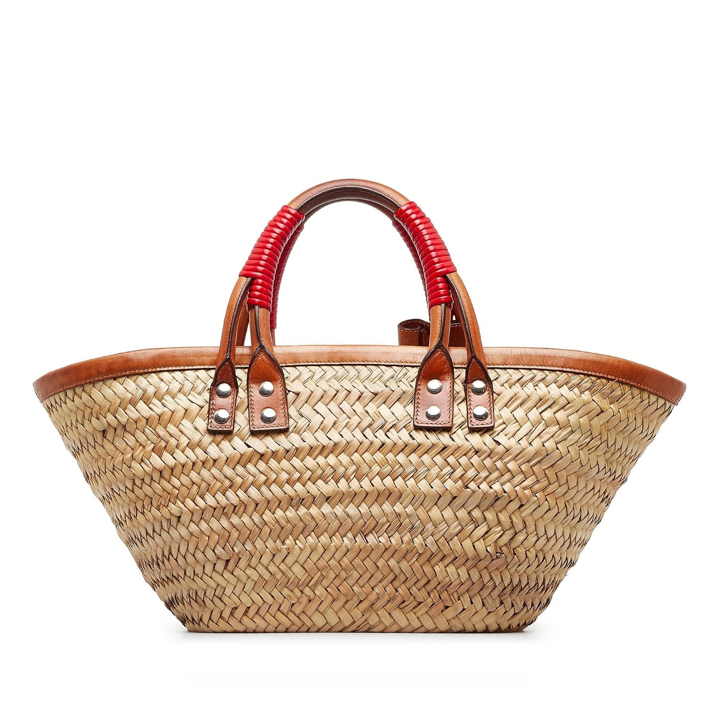 Luxury Balenciaga Trending 2026 Small Straw Bistrot Panier (SHG-u0lUVG)