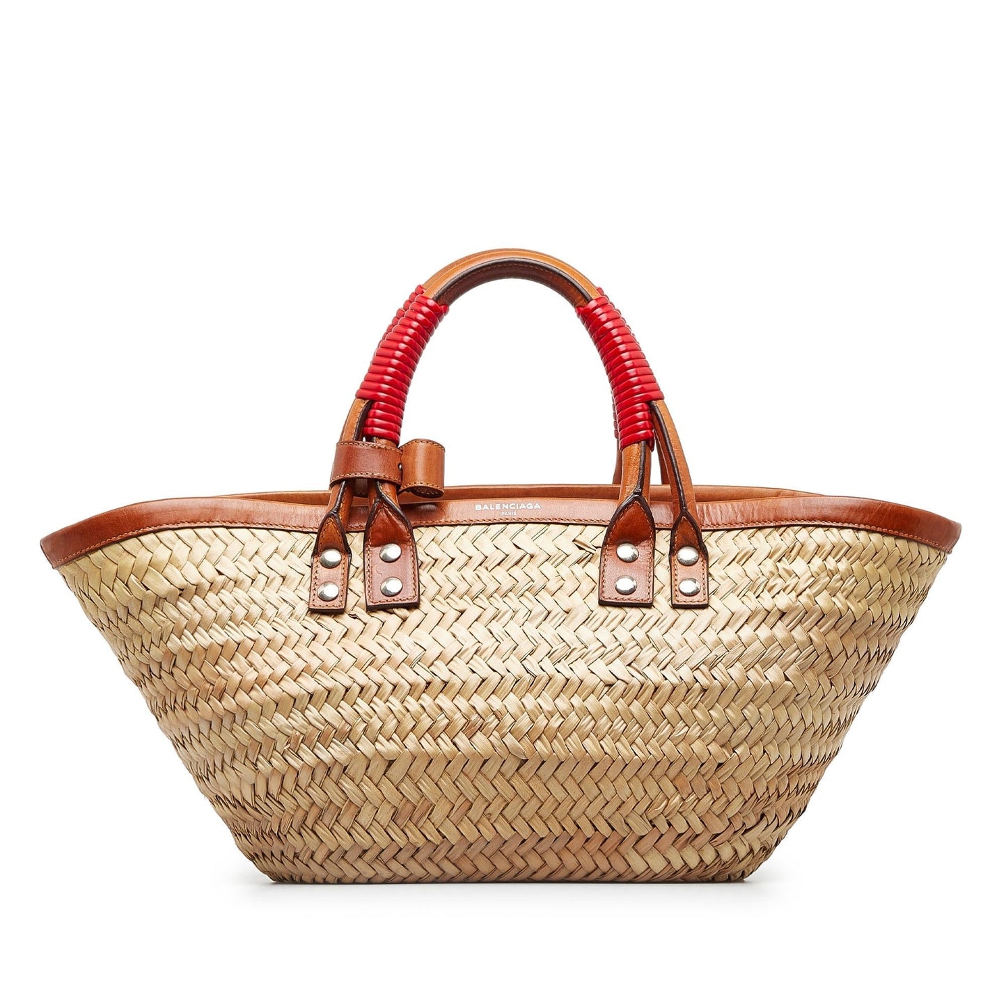 Luxury Balenciaga Trending 2026 Small Straw Bistrot Panier (SHG-u0lUVG)