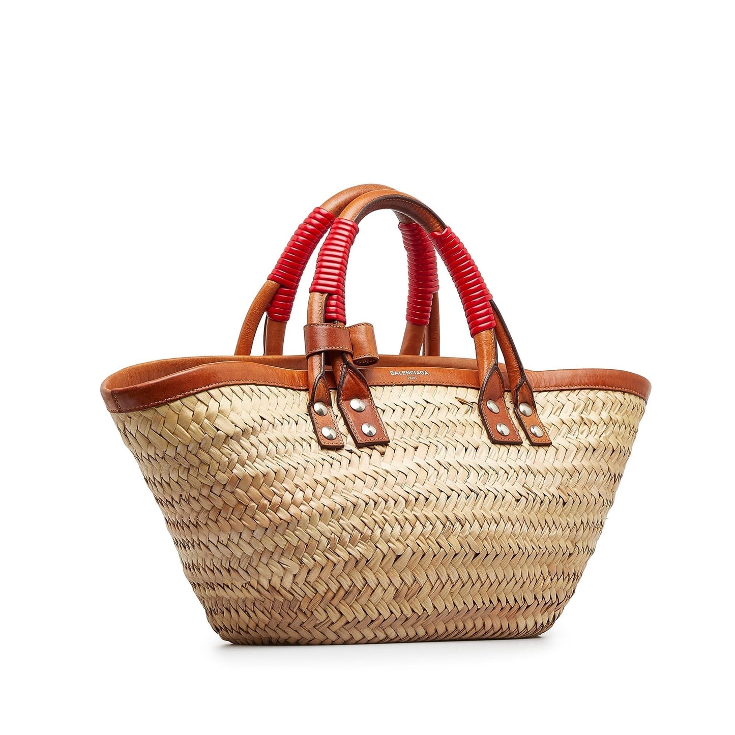 Luxury Balenciaga Trending 2026 Small Straw Bistrot Panier (SHG-u0lUVG)