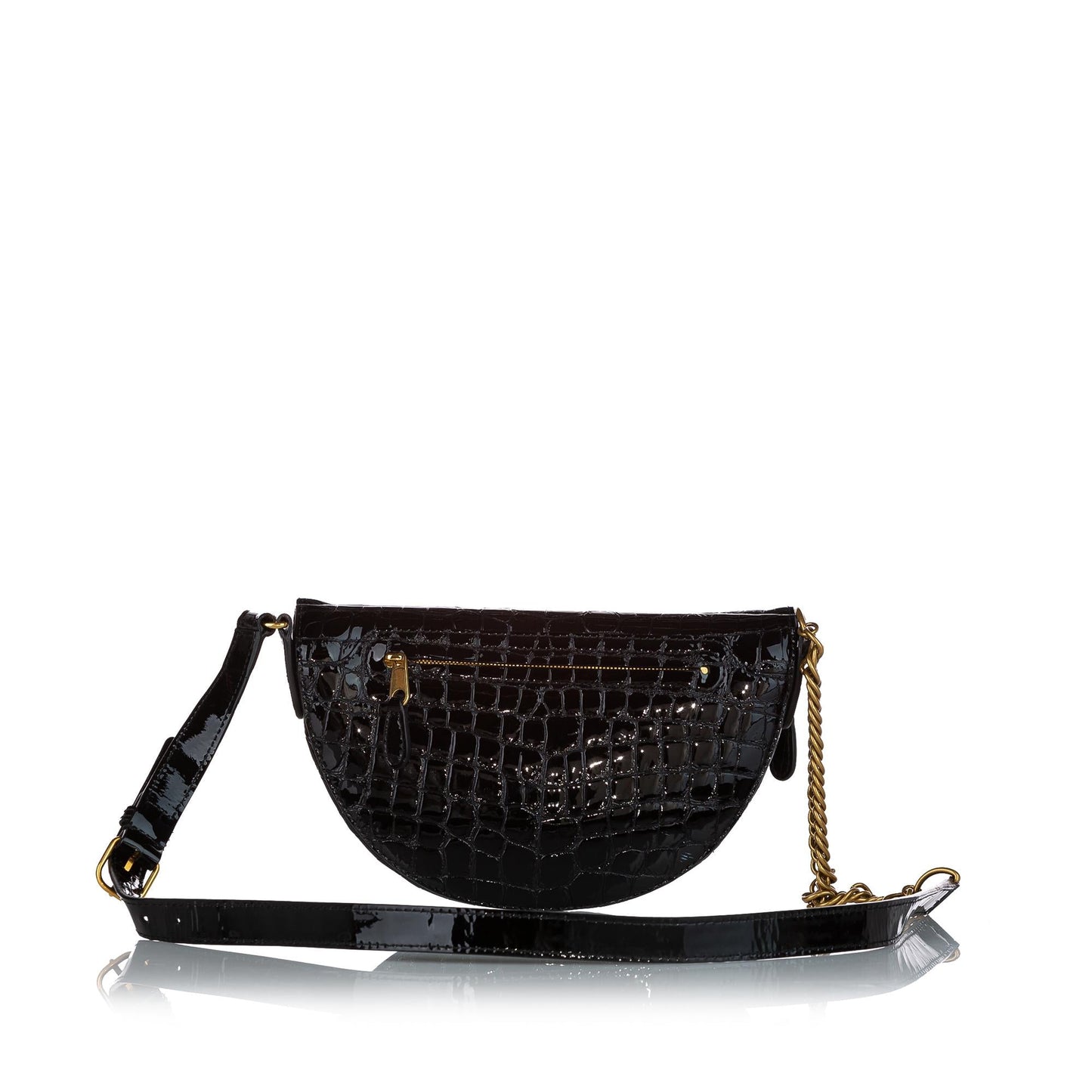 Luxury Balenciaga Trending 2026 Souvenir Embossed Patent Leather Belt Bag (SHG-27024)