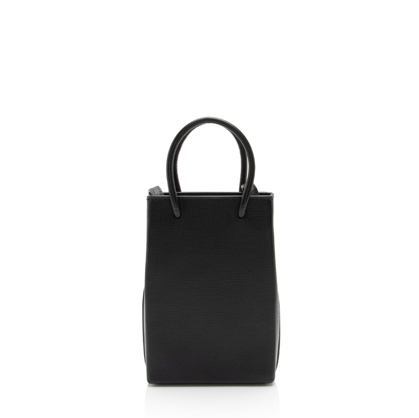 Luxury Balenciaga Trending 2026 Textured Calfskin Phone Holder Crossbody (SHF-vPnMbh)