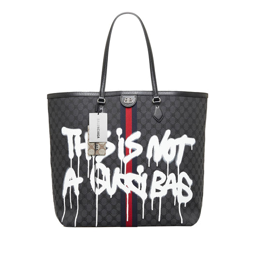 Luxury Balenciaga Trending 2026 The Hacker Project Graffiti BB Supreme Tote (SHG-JqTi5J)