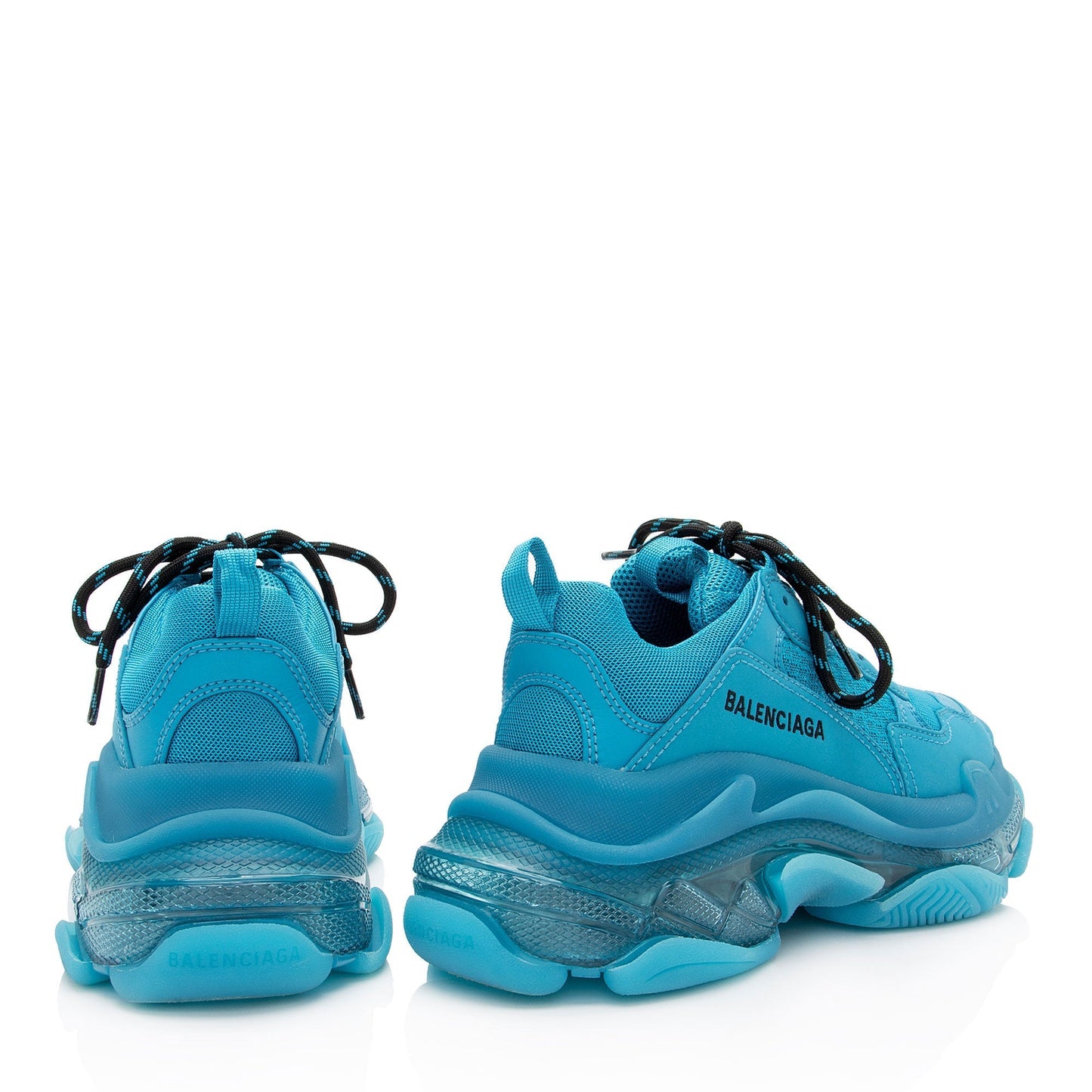 Luxury Balenciaga Trending 2026 Triple S Clear Sole Sneakers - Size 7 / 37 (SHF-CPwO7U)