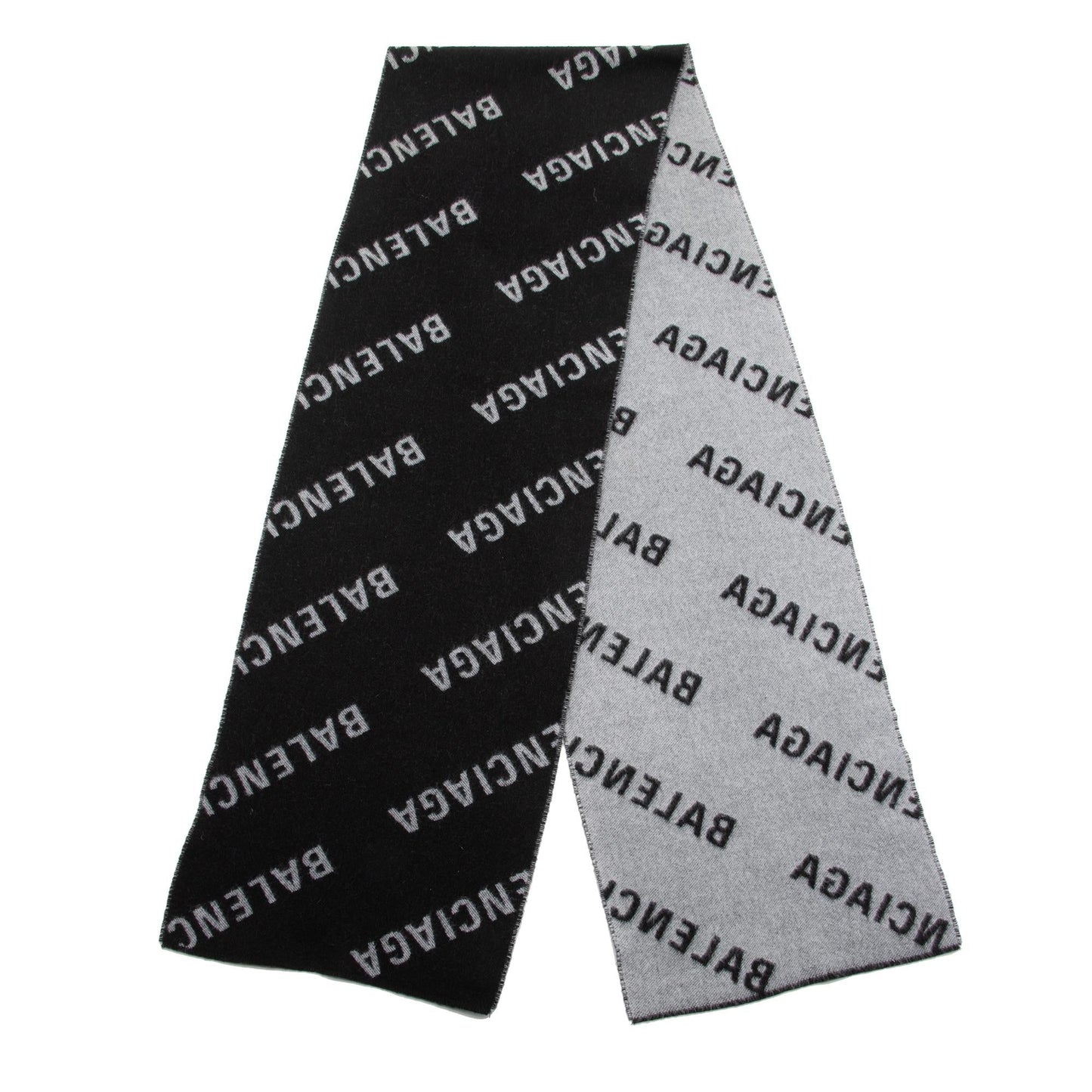 Luxury Balenciaga Trending 2026 Wool Allover Logo Scarf (SHF-23945)