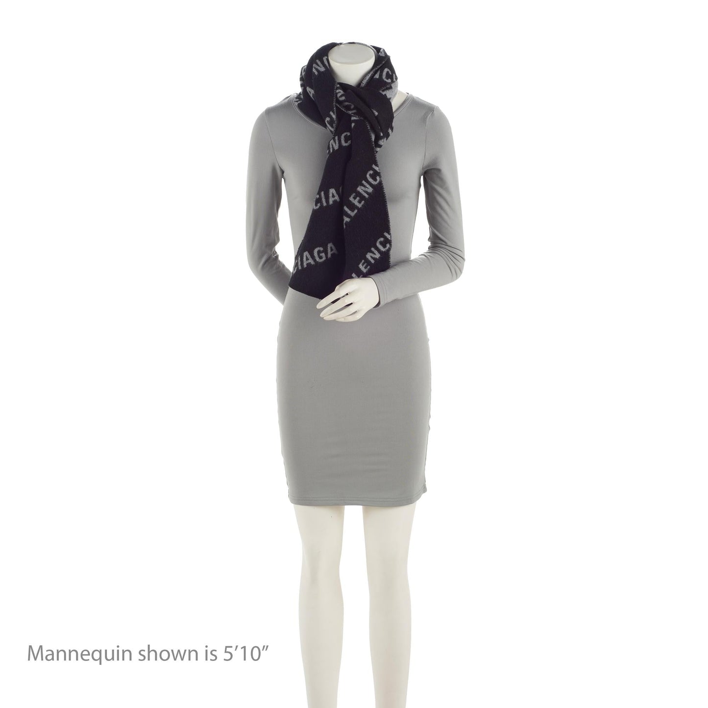 Luxury Balenciaga Trending 2026 Wool Allover Logo Scarf (SHF-23945)