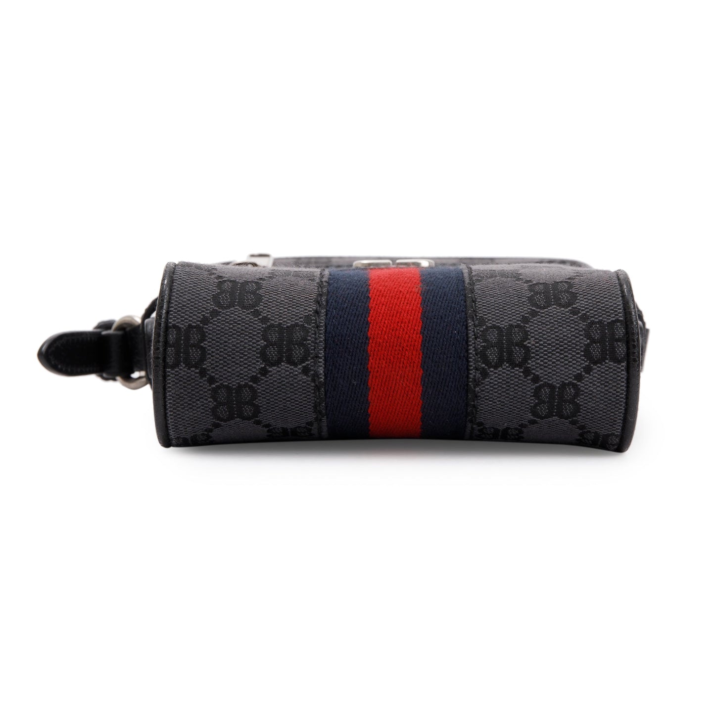 Balenciaga X Gucci The Hacker Project Black BB Supreme Canvas Web Mini Crossbody Bag