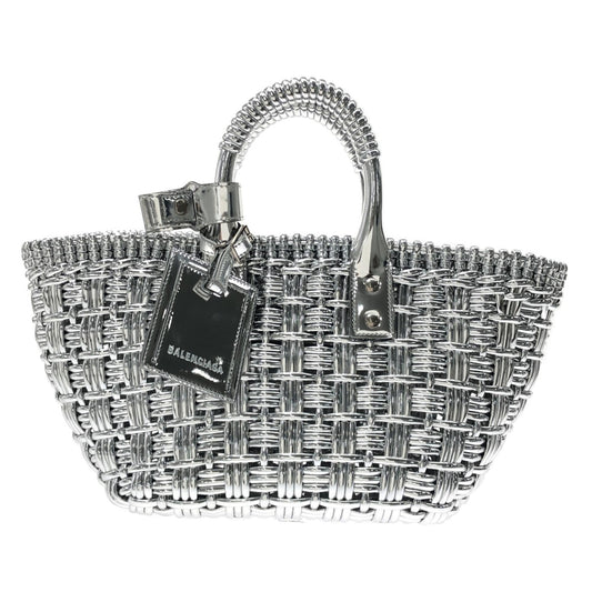 Luxury Balenciaga Trending 2026 XS Mettalic Woven Bistrot Panier Tote (SHG-iHAY00)