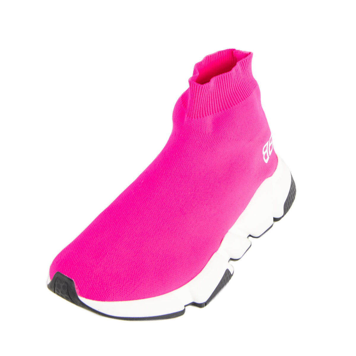 Luxury Balenciaga Trending 2026 Neon Pink BB Sock Sneakers Size US 8 | EU 38