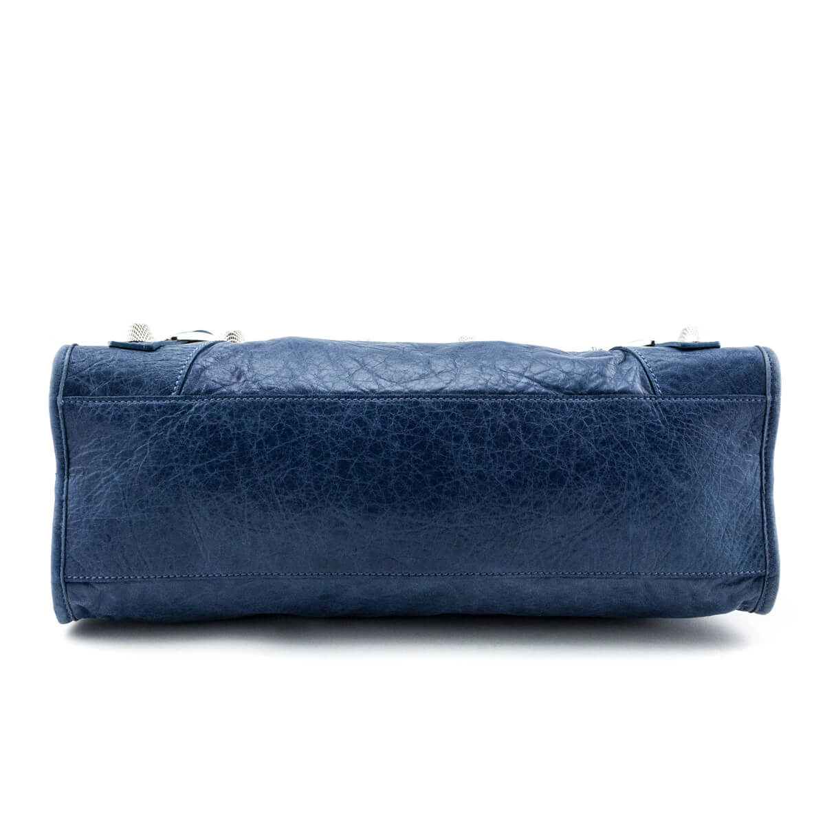 Luxury Balenciaga Trending 2026 Ocean Goatskin Giant 21 Silver City Bag