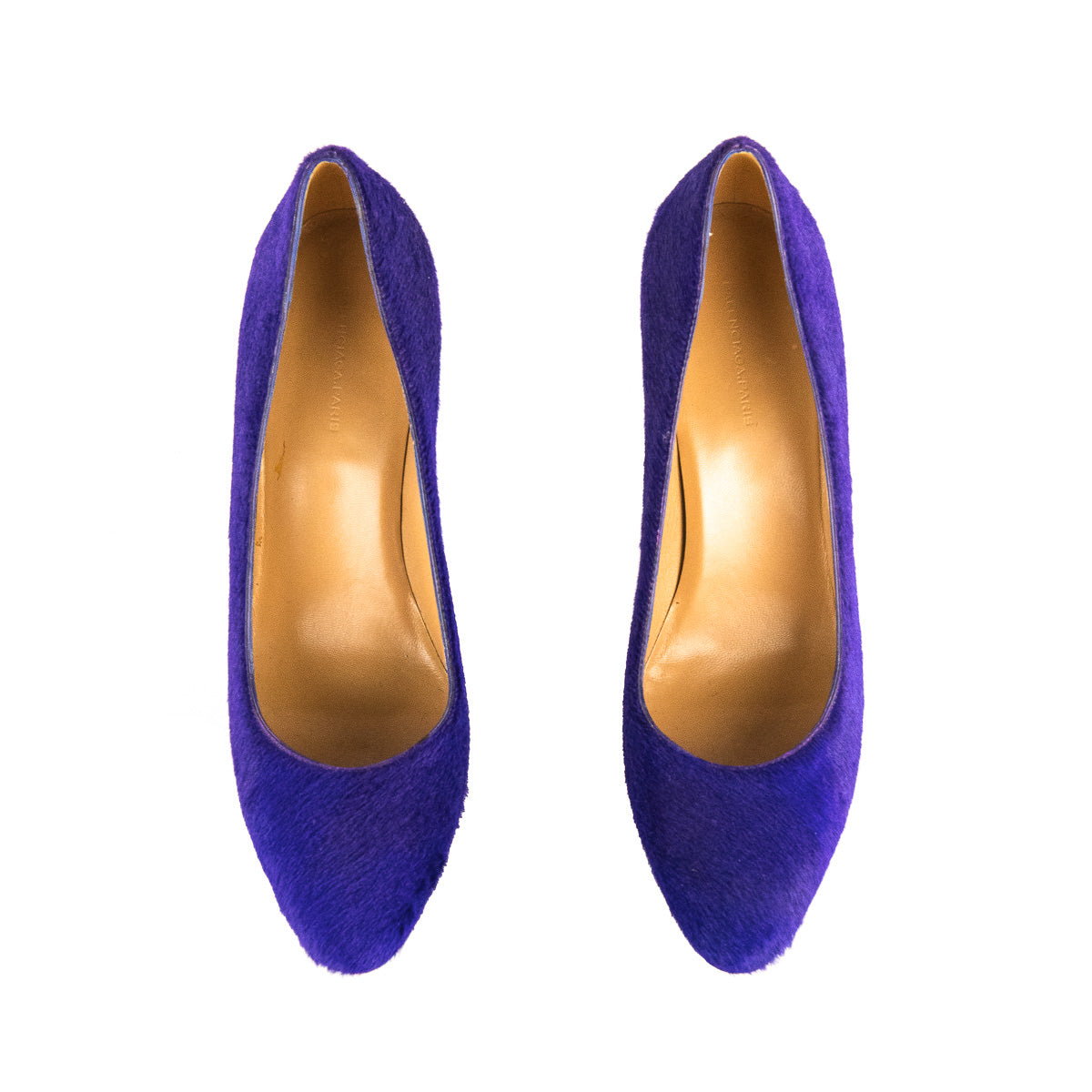 Luxury Balenciaga Trending 2026 Violet Pony Hair Pumps Size US 10 | EU 40