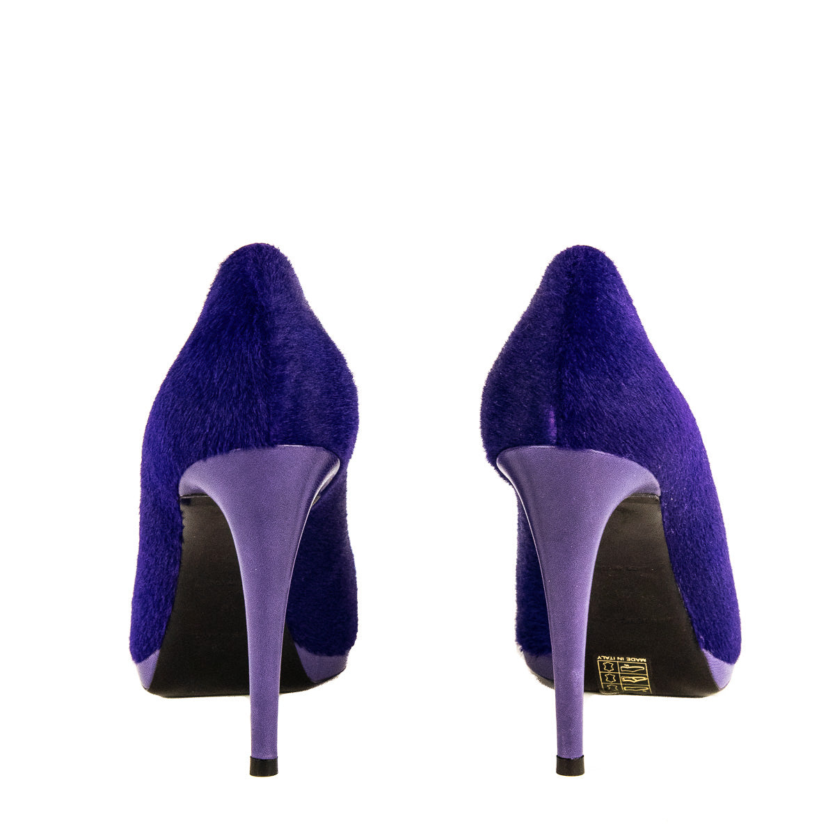 Luxury Balenciaga Trending 2026 Violet Pony Hair Pumps Size US 10 | EU 40