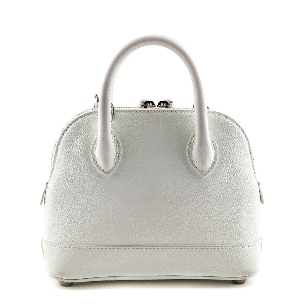 Luxury Balenciaga Trending 2026 White Grained Calfskin XXS Ville Top Handle Bag