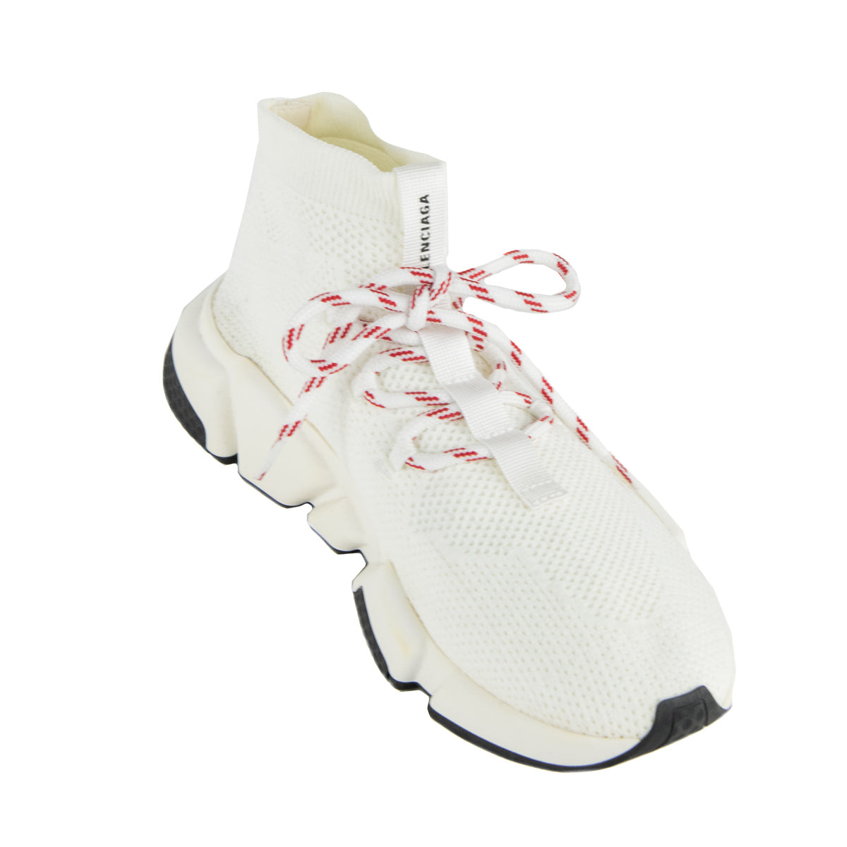 Luxury Balenciaga Trending 2026 White Lace Up Speed Trainer Sock Sneakers Size US 9 | EU 39