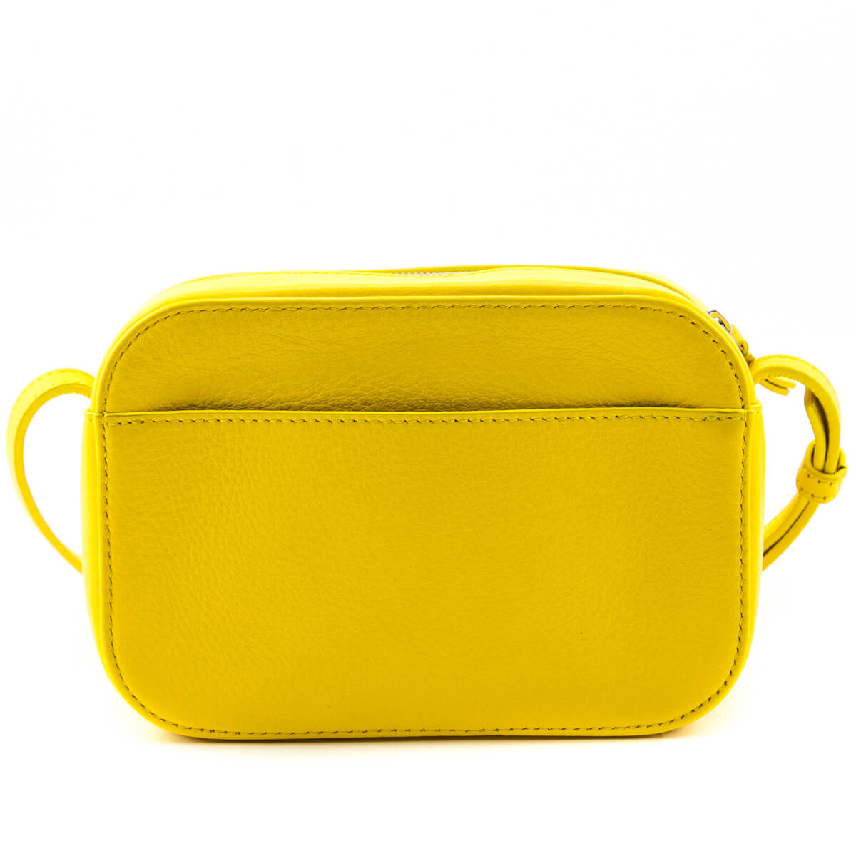 Luxury Balenciaga Trending 2026 Yellow Calfskin Logo XS Everyday Camera Bag