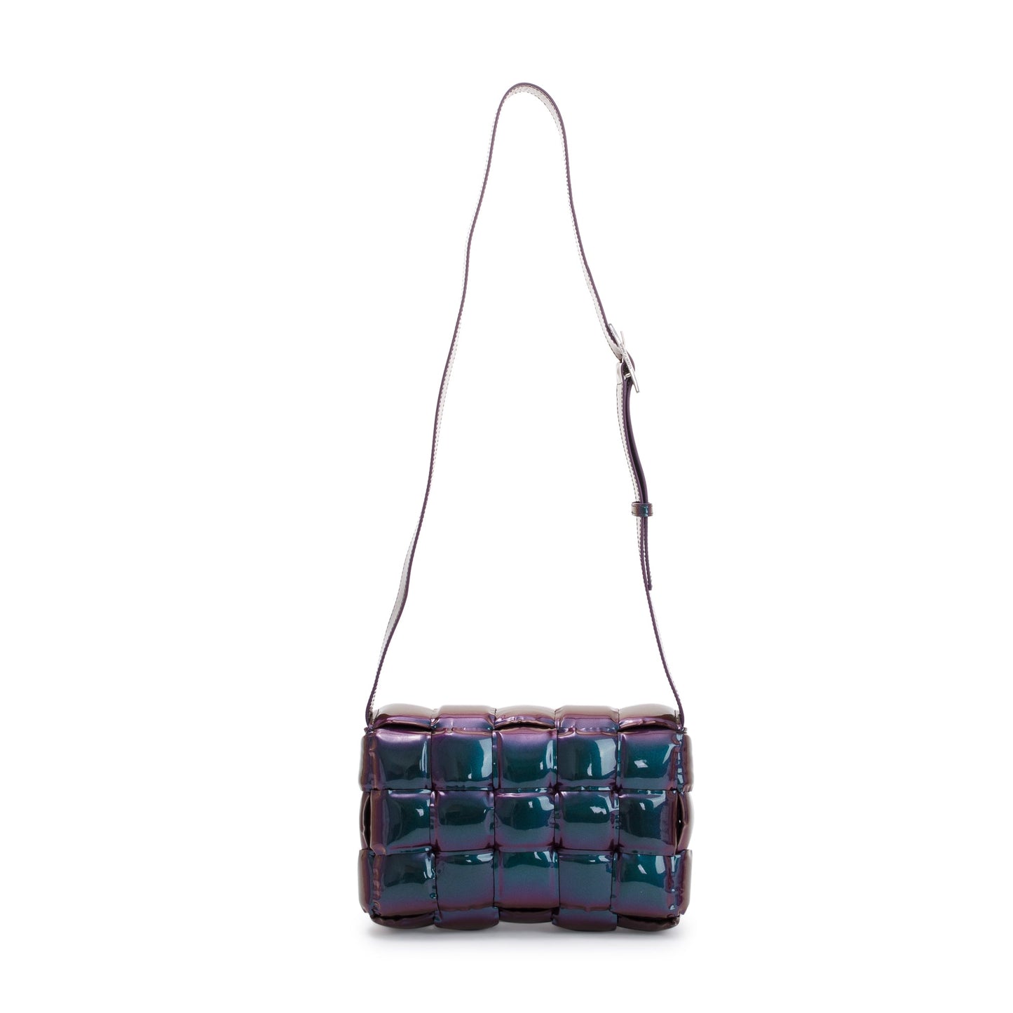 Bottega Veneta 2026 Holographic Glossy Nail Polish Nappa Intrecciato Padded Cassette Bag