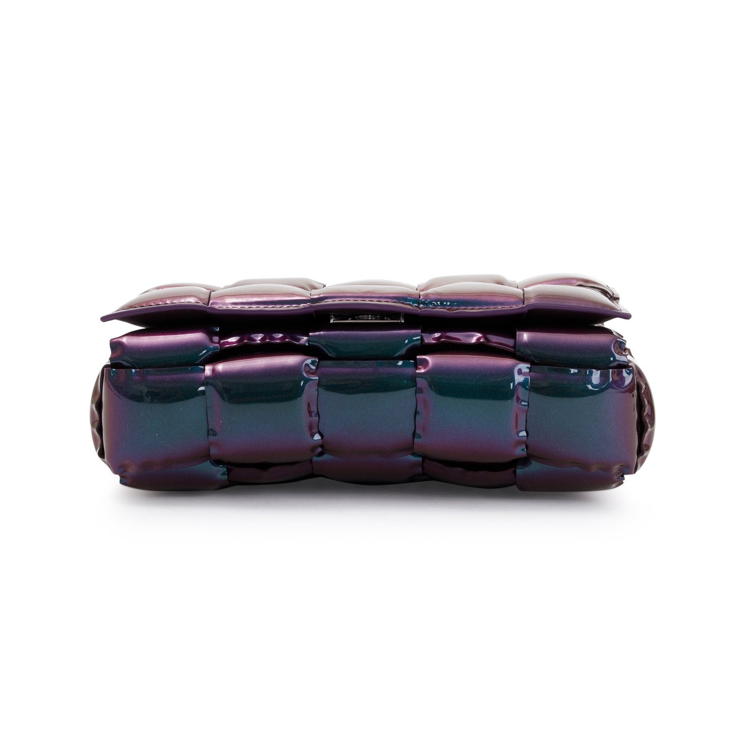Bottega Veneta 2026 Holographic Glossy Nail Polish Nappa Intrecciato Padded Cassette Bag