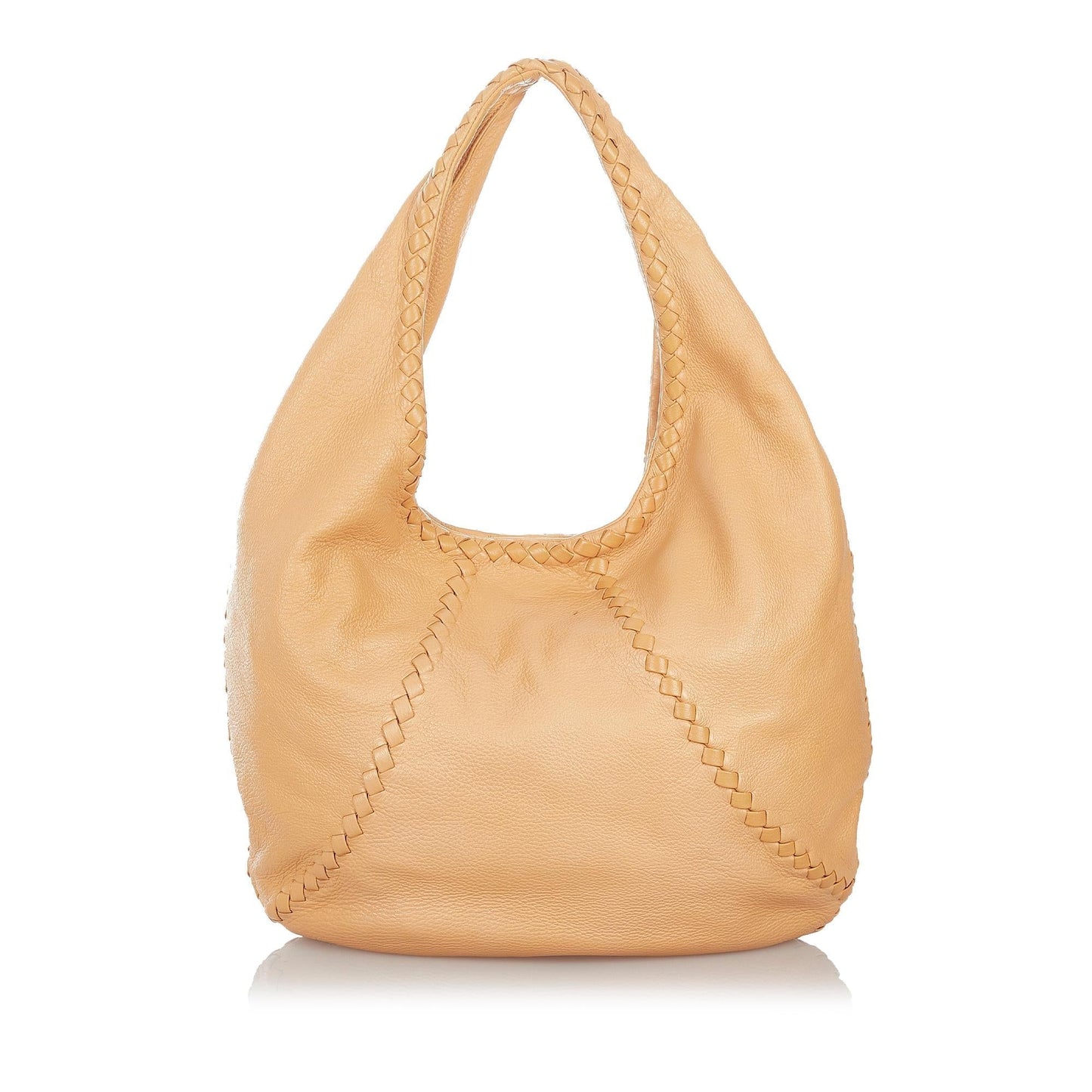 Luxury Bottega Veneta Baseball Leather Hobo Bag (SHG-27143)