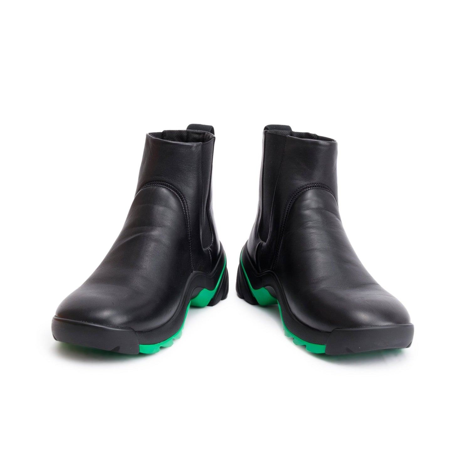 Bottega Veneta Black Nappa Leather Chelsea Boots, Size 40