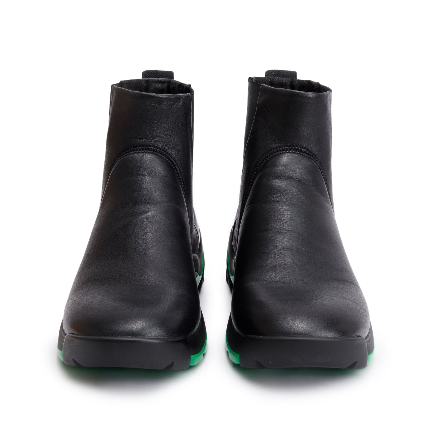 Bottega Veneta Black Nappa Leather Chelsea Boots, Size 40