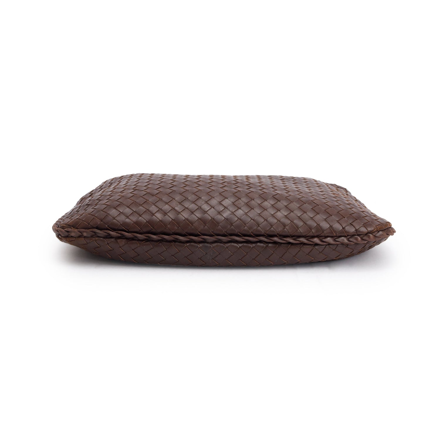 Bottega Veneta Brown Intrecciato Leather Small Hobo Bag