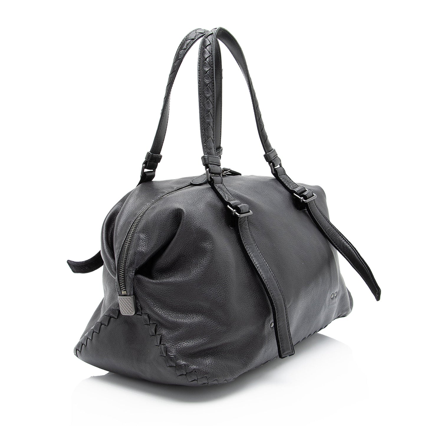 Luxury Bottega Veneta Buffalo Leather Satchel (SHF-W1iSWN)