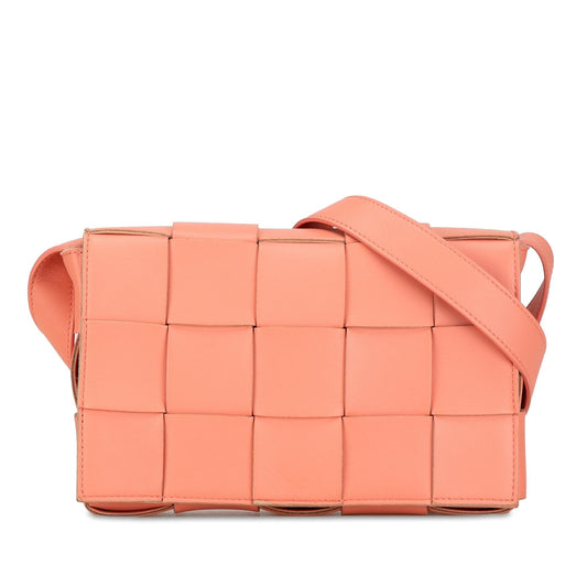 Luxury Bottega Veneta Calfskin Intrecciato Cassette Crossbody (SHG-NWLp3u)